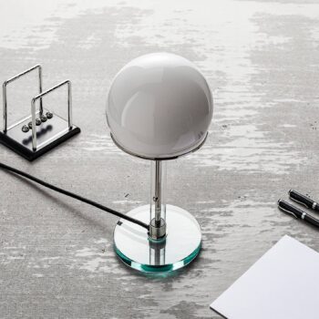 TECNOLUMEN Wagenfeld WG24 stolová lampa, sklo