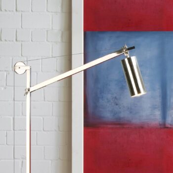 TECNOLUMEN kruh – stojaca lampa v štýle Bauhaus