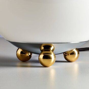 TECNOLUMEN – Art déco stolná lampa mosadz