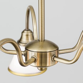 TILDA – 5pl závesná lampa vzhľad starožitná mosadz