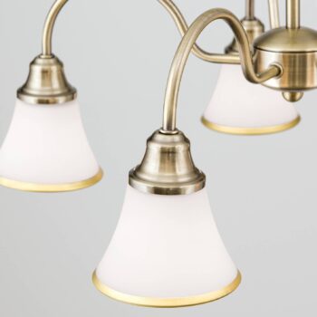 TILDA – 5pl závesná lampa vzhľad starožitná mosadz