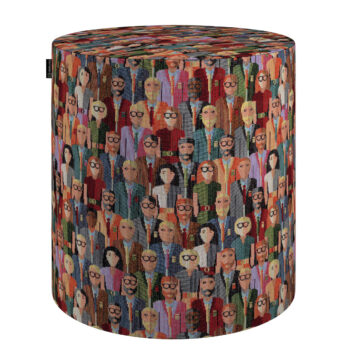 Taburetka valec, tvrdá, červeno-modrá, ø40 cm x 40 cm, Intenso Premium, 144-15