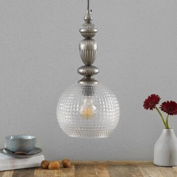 Talisa – závesná lampa so skleneným tienidlom
