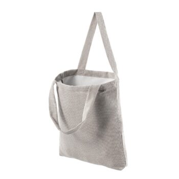 Taška Shopper Manchester, ciepły szary sztruks, 45 x 50 cm, Manchester, 701-39