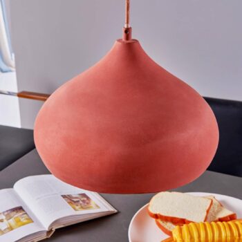 Terakotová závesná lampa Fiona