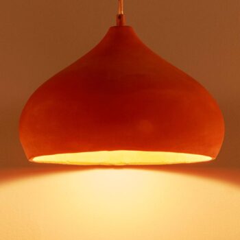 Terakotová závesná lampa Fiona