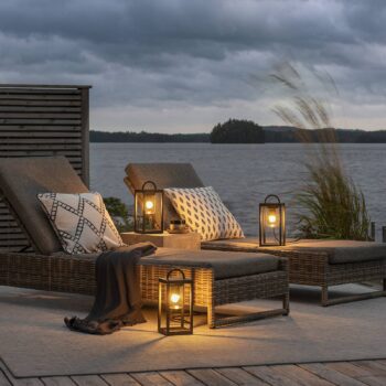 Terasové svietidlo Bologna Mini, výška 33 cm