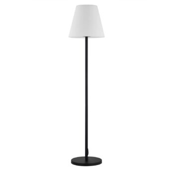Terasové svietidlo Lucande Jaimy, čierne, hliník, 150 cm