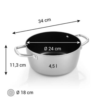 Tescoma Kastról GrandCHEF+ pr. 24 cm, 4,5 l, pr. 24 cm