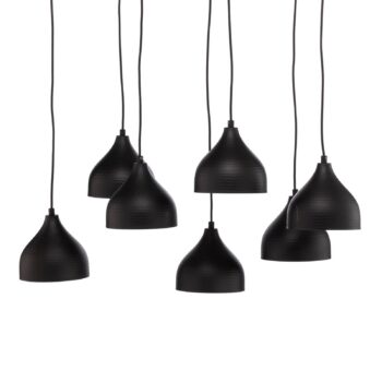 Tetovanie 6221 závesné svetlo 7-light black/gold