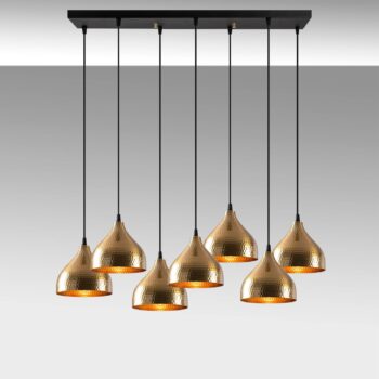 Tetovanie závesné svetlo 6222 7-light gold