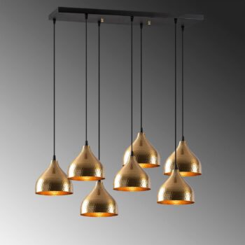 Tetovanie závesné svetlo 6222 7-light gold