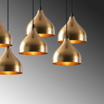 Tetovanie závesné svetlo 6222 7-light gold