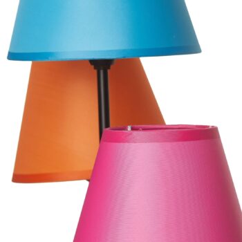 Textilná stojaca lampa Colori 5-plameňová pestrá
