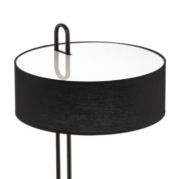 Textilná stojacia lampa Clip, čierna, výška 150 cm