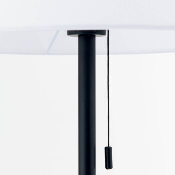 Textilná stojacia lampa Ludwig, matná čierna