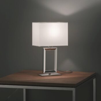 Textilná stolová lampa Helestra Enna 2, výška 30 cm