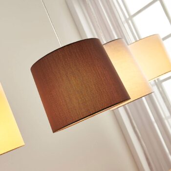 Textilná závesná lampa Hermina 5-plameňové