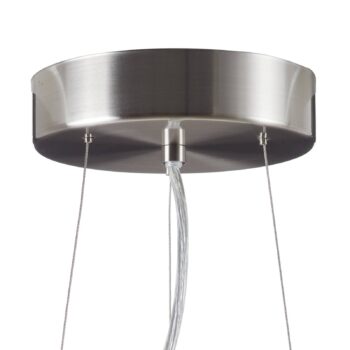 Textilná závesná lampa Lecio, 53 cm čierna