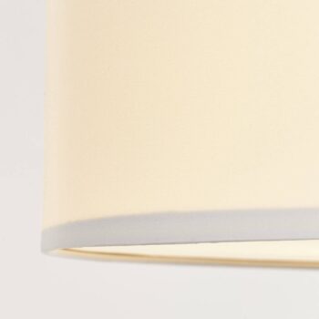 Textilné stropné svietidlo Andria, 60 cm, biele
