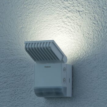 Theben LED vonkajšie nástenné svietidlo theLeda S8-100, biele, senzor
