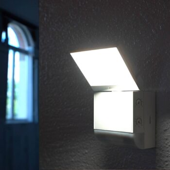 Theben LED vonkajšie nástenné svietidlo theLeda S8-100, biele, senzor