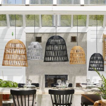 Tienidlo Knute, bez objímky, Ø 30 cm, sivé