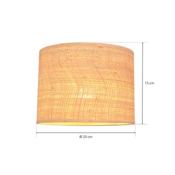 Tienidlo na lampu Abba E27 Ø20/výška 15cm, ratan