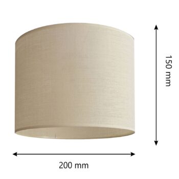 Tienidlo na lampu Alba, Ø 20 cm, E27, ecru