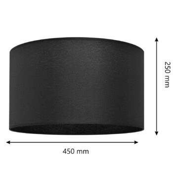 Tienidlo na lampu Alba, Ø 45 cm, E27, čierne