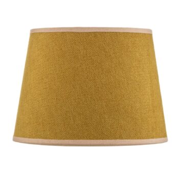 Tienidlo na lampu Classic S, tkané, horčicovo žlté