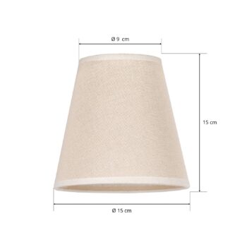 Tienidlo na lampu Cone AB, Ø 15 cm, béžová
