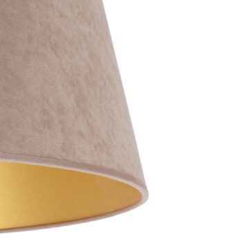 Tienidlo na lampu Cone výška 18 cm, béžová/zlatá