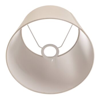 Tienidlo na lampu Cone výška 18 cm, chintz ecru/biela