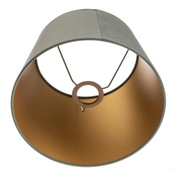 Tienidlo na lampu Cone výška 18 cm, mätovo zelená/zlatá