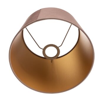 Tienidlo na lampu Cone výška 18 cm, ružová/zlatá