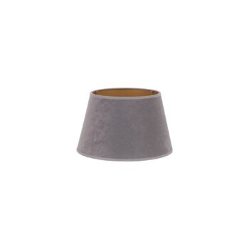 Tienidlo na lampu Cone výška 18 cm, sivá/zlatá