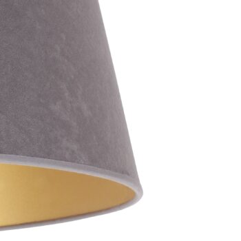 Tienidlo na lampu Cone výška 18 cm, sivá/zlatá