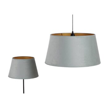 Tienidlo na lampu Cone výška 22,5 cm, mätovo zelená/zlatá