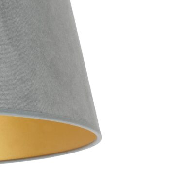 Tienidlo na lampu Cone výška 22,5 cm, mätovo zelená/zlatá