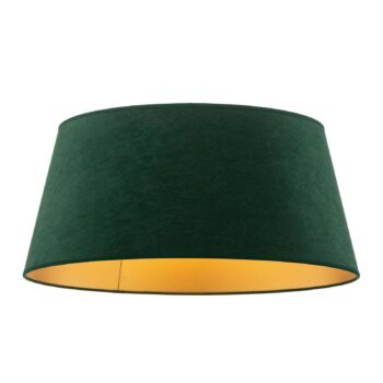 Tienidlo na lampu Cone výška 22,5 cm, tmavo zelená/zlatá
