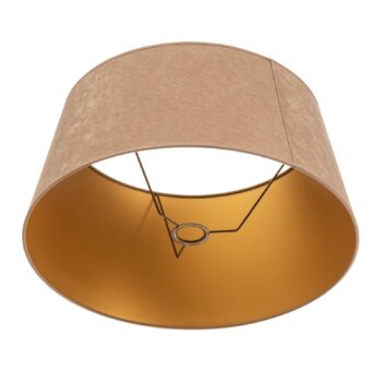 Tienidlo na lampu Cone výška 25,5 cm, béžová/zlatá