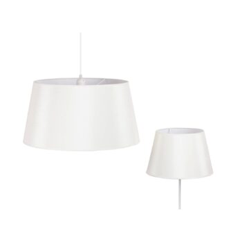 Tienidlo na lampu Cone výška 25,5 cm, chintz ecru/biela