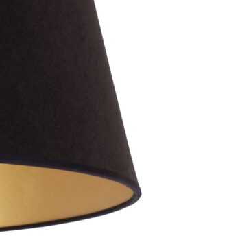 Tienidlo na lampu Cone výška 25,5 cm, čierna/zlatá