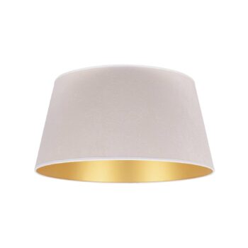 Tienidlo na lampu Cone výška 25,5 cm, ecru/zlatá