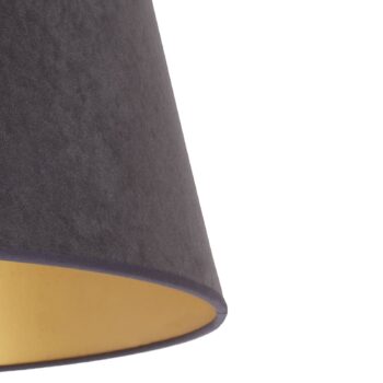 Tienidlo na lampu Cone výška 25,5 cm, grafit/zlatá