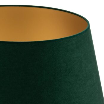 Tienidlo na lampu Cone výška 25,5 cm, tmavo zelená/zlatá