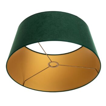 Tienidlo na lampu Cone výška 25,5 cm, tmavo zelená/zlatá