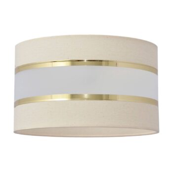 Tienidlo na lampu Helen E27 Ø25/výška 15 cm ecru-zlatá