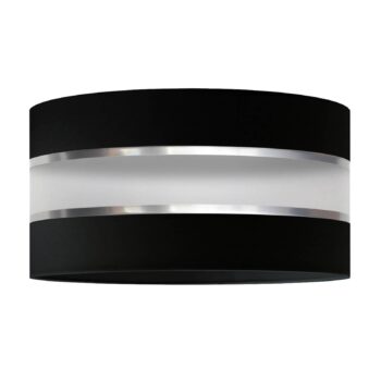 Tienidlo na lampu Helen E27 Ø40/výška 20 cm čierna/strieborná